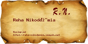 Reha Nikodémia névjegykártya
